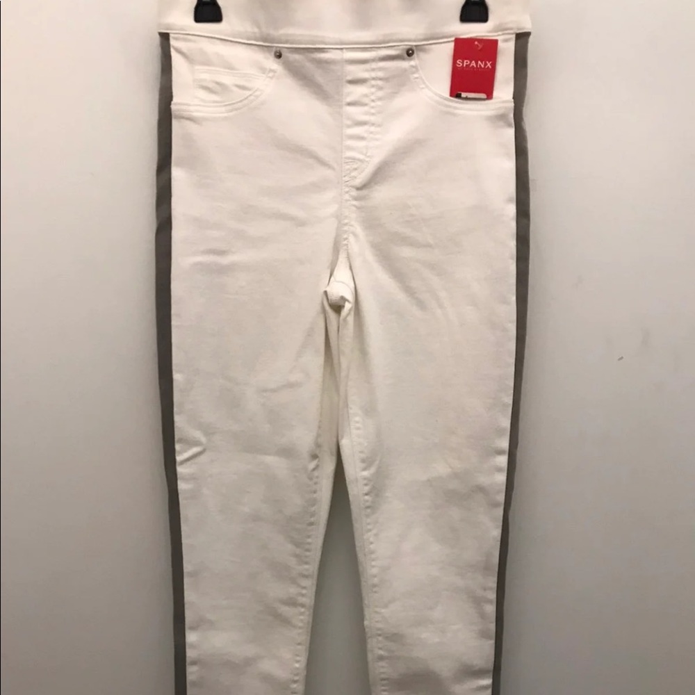 Spanx Jeggings with Grey side stripe